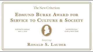 Highlights from the 2024 Edmund Burke Award Gala honoring Ronald S. Lauder