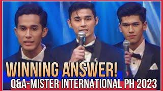 Winning Answers Q&A ROUND- Mister international Philippines 2023 (part2/2)