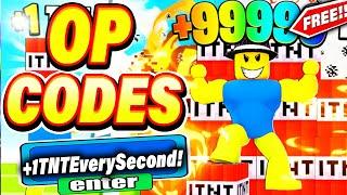 ALL NEW *SECRET CODES* IN ROBLOX 1+ TNT EVERY SECOND (new codes in roblox +1 TNT Every Second ) NEW