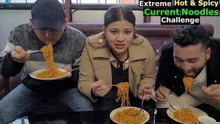 EXTREME HOT & SPICY CURRENT NOODLES CHALLENGE @ranjitpoudel9