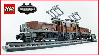 LEGO 10277 Crocodile Locomotive Creator Expert Speed Build for Collectors - Brick Builder