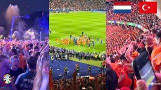 Netherlands Player and Fans Crazy Celebrations After Knocking Out Türkiye and Reaching The Semifinal