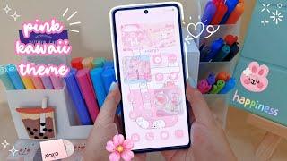 how to make your phone aesthetic ️ pink kawaii theme 🩷