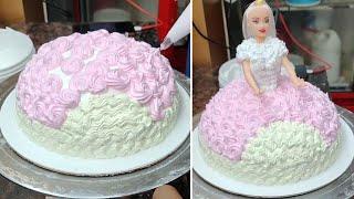 1 Kg Doll Cake | Simple And Easy Doll Cake Design Idea | Kya apne Bhi Kabhi Banya hai Ye Doll Cake