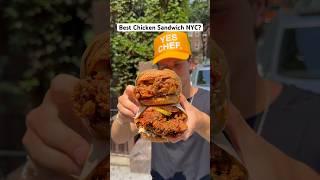 Trying what people say is the best new fried chicken sandwich in New YorkBirdbox #food #sandwich