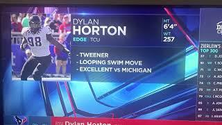 Houston Texans select Dylan Horton