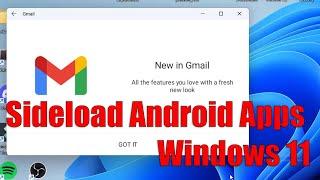 How to sideload Android apps in Windows 11