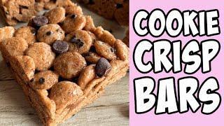 4-Ingredient Cookie Crisp Bars! Recipe tutorial #Shorts