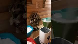Увеличение влажности в русской бане с открытой каменкой - Баня в гараже