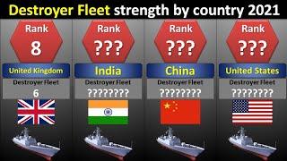 Destroyer Fleet Strength By Country in 2021 | Aw Discovered