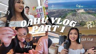 Oahu Vlog Pt. 1 | island hopping, first few days, what we ate, and lots of shopping