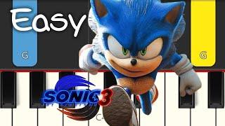 Live & Learn  SONIC THE HEDGEHOG 3 MOVIE - EASY PIANO TUTORIAL