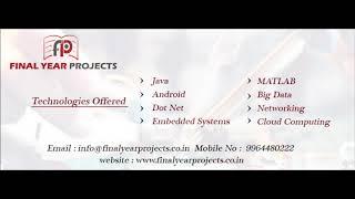 9964480222 - Final year IEEE Academic Projects | Latest Final year IEEE Academic projects