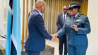 The New President of Botswana promoted this Police Officer-Secret? 