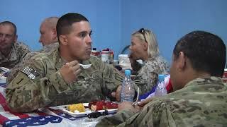 Soldiers from 1 84 FA celebrate the Army's 236 Birthday