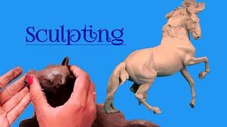 How to sculpt | Learn to sculpt | sculpting  horse | modeling | Clay horse #craftzone4u