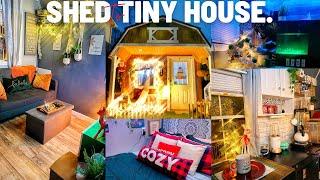 decorating my ENTIRE tiny house for Christmas! ||MAREETV