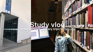 STUDY VLOG  productive days, note taking, online lectures, cooking, library day, how i revise