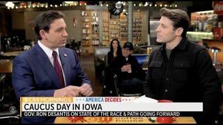 Ron DeSantis on CBS Mornings - His Closing Argument to Iowans