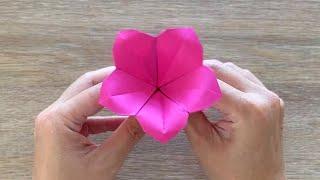 Origami Flower made from Pink Paper