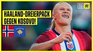 Hattrick-Haaland schießt Kosovo im Alleingang ab: Norwegen - Kosovo | Testspiel | DAZN Highlights