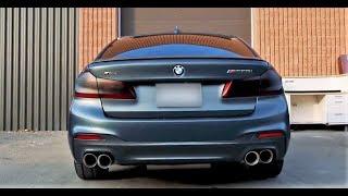 2019 Bmw M550i G30 w/ ARMYTRIX Catback Valvetronic Exhaust + Catless Downpipe, pops & bangs!