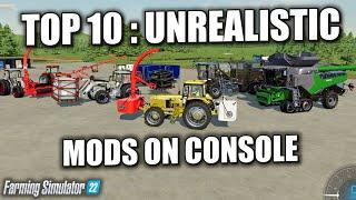 Top 10 Crazy Unrealistic Mods on Console - Farming Simulator 22 - #ps5