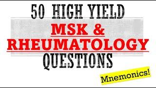 50 High Yield MSK Questions | Mnemonics And Proven Ways To Memorize For Your Exam!