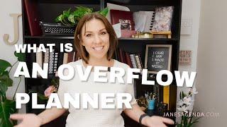 What is an Overflow Planner? Why you need one + how to set one up for discbound || JanesAgenda.com