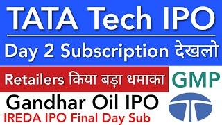 TATA TECHNOLOGIES IPO  SUBSCRIPTION GMP • TATA TECHNOLOGIES IPO LATEST NEWS • STOCK MARKET INDIA