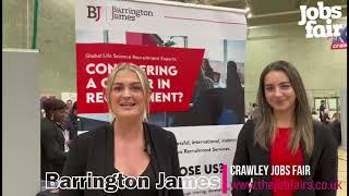 Barrington James at the Crawley Jobs Fair on Wednesday 13th September 2023.