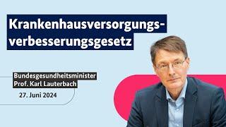 Bundesgesundheitsminister Prof. Karl Lauterbach zur 1. Lesung Krankenhausreform