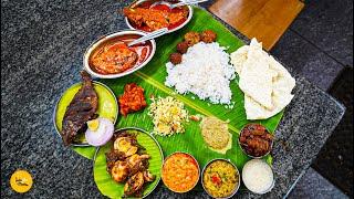 Madurai Most Popular Harish Mess Unlimited Non Veg Thali On Banana Leaf Rs. 100/- Only l Tamil Food