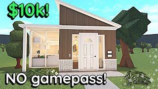 Cheap 10k Bloxburg *NO GAME PASS* House Build Tutorial: WITH VOICE