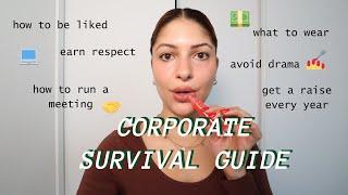 how to survive a corporate job (while I get ready for work lol)
