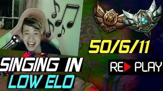 V1ncent SINGING in LOW ELO - Best Draven World - Vincent Replays