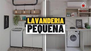 LAVANDERIA PEQUENA E SIMPLES: 8 DICAS COMO ORGANIZAR E DECORAR LAVANDERIA