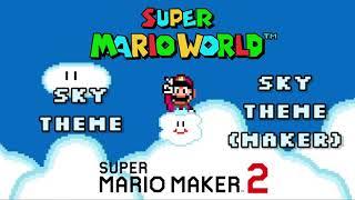 [SMM2] SMW Sky Theme Mashup - MAKER+PLAY