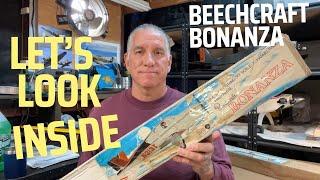 Review vintage Beechcraft Bonanza Radio Control Balsa plane vintage kit