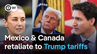 Canada imposes 25% tariffs on US imports in retaliation to Trump's tariff plan | DW News