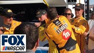 Kyle Busch Punches Joey Logano in Face | 2017 LAS VEGAS | NASCAR on FOX