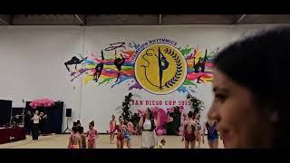 Diamonds  in the sky. Cover Rihana. Gymnasts were dancing after the San Diego Cup 2025 Competition