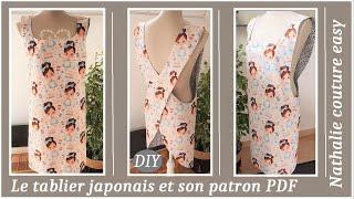 Mon tablier japonais et son patron PDF gratuit par Nathalie couture easy