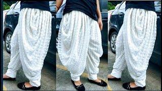 बड़वा मोहरी की नेट की घेरदार धोती सलवार बनाना सीखे कटिंग सिलाई के साथ Designer dhoti salwar net