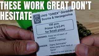 BEST BUDGET SMALL PISTOL PRIMER REVIEW "GINEX" BOSNIA AND HERZEGOVINA