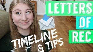 LETTERS OF REC | TIMELINE + TIPS | GRAD SCHOOL APPLICATIONS