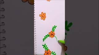 Beautiful notebook decoration idea for school project #youtubeshorts #notebookdecoration #art