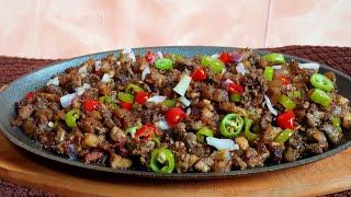 SIZZLING PORK SISIG/EASY TO MAKE PORK SISIG RECIPE