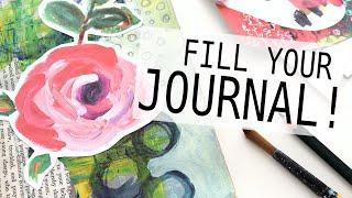 Ideas For Your Art Journal: Collage And Doodle Mixed Media Page