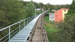 Standseilbahn Neuchâtel - Chaumont Bergfahrt 2021 - funiculaire funicular Suisse Switzerland